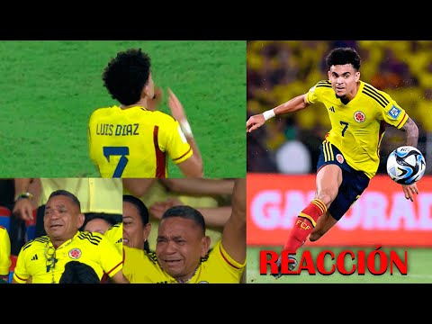 Susto por el papá de 'Lucho' Díaz celebrando el segundo gol | Luis Díaz héroe  De Colombia