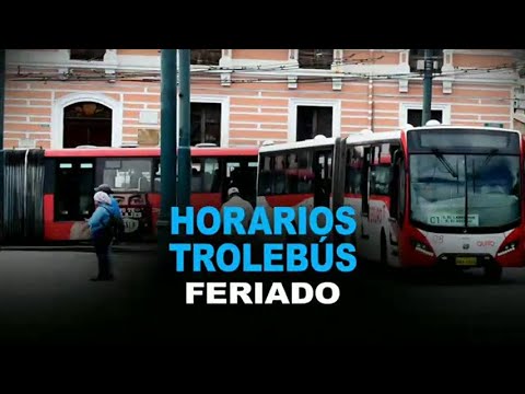 Trolebús y Ecovía tendrán horario extendido durante el feriado en Quito