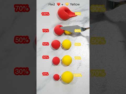 ผสมสีดินเบา❤️+💛(1%-100%)=ดิน