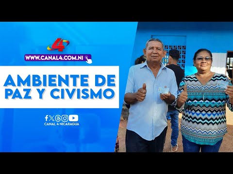 Proceso electoral en la Costa Caribe de Nicaragua se desarrolla en un ambiente de paz y civismo