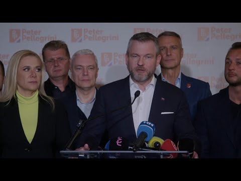 Slovakia presidential candidate Pellegrini comments on election result after heading for runoff