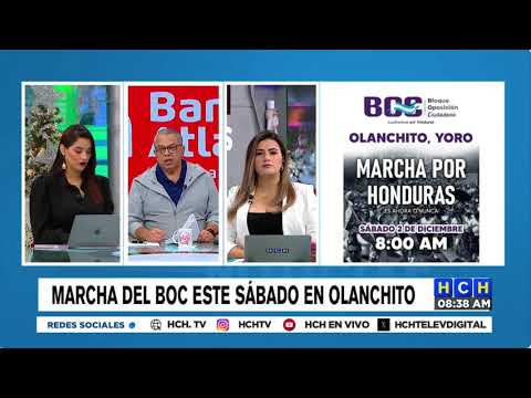 El BOC, convoca a “Marcha por Honduras” este sábado en Olanchito