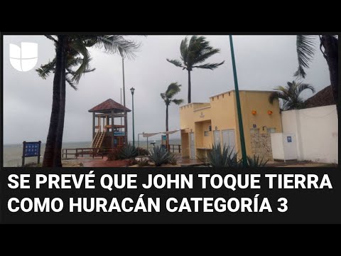 Huracán John amenaza Oaxaca, México: se esperan marejadas ciclónicas y lluvias catastróficas