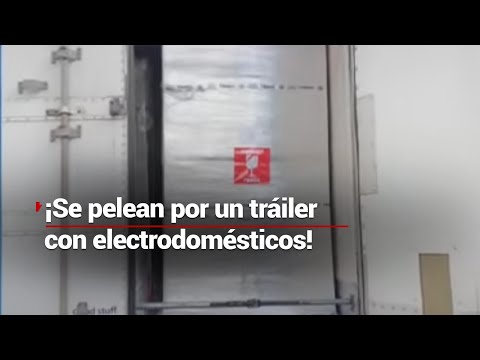 Hidalgo Vs. Edomex | Policías se enfrentan por un tráiler repleto de electrodomésticos