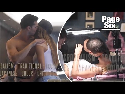 'DWTS' couple Brooks Nader and Gleb Savchenko kiss as they get tattoos together