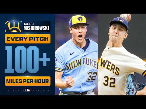 EVERY Jacob Misiorowski pitch over 100+ MPH in 2026 ... SO FAR!  | MLB 하이라이트
