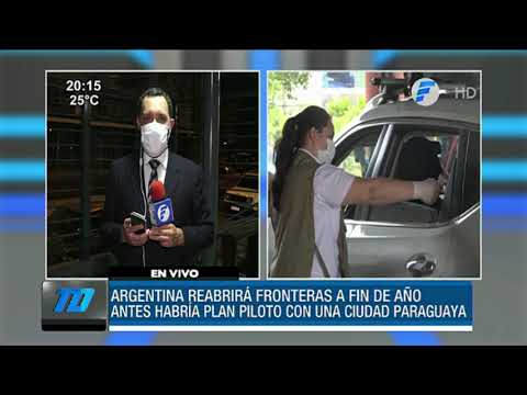 Argentina reabrirá frontera a fin de año