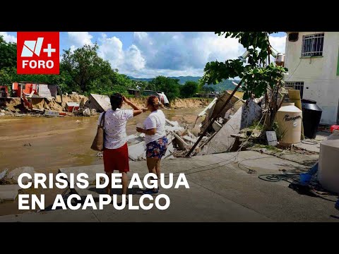 Habitantes de Acapulco usan agua que corre por las calles - Las Noticias