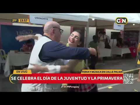 Se celebra el día de la juventud y la primavera en la calle Palma