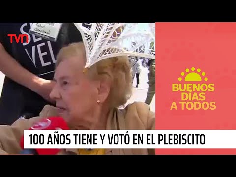 Tiene 100 años y votó en el Nacional: Hay que saber votar por la Patria | Chile Elige 2023