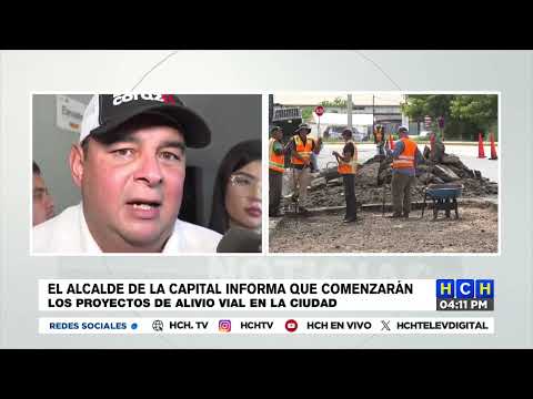 Alcalde Jorge Aldana informa que comenzarán los proyectos de alivio vial en la capital