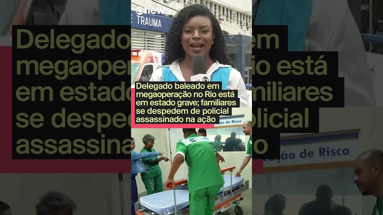 Delegado baleado em operação no Rio está em estado grave familiares se despedem de policial morto  TV Online Delegado baleado em operação no Rio está em estado grave familiares se despedem de policial morto