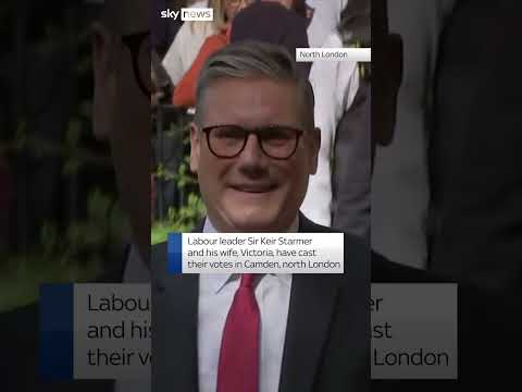 Sir Keir Starmer and his wife vote