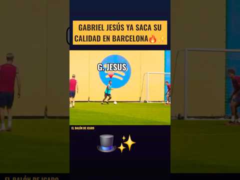 OJITO A GABRIEL JESÚS… 👀🔥 #fcbarcelona #shorts