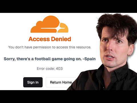 Spain blocks half the internet