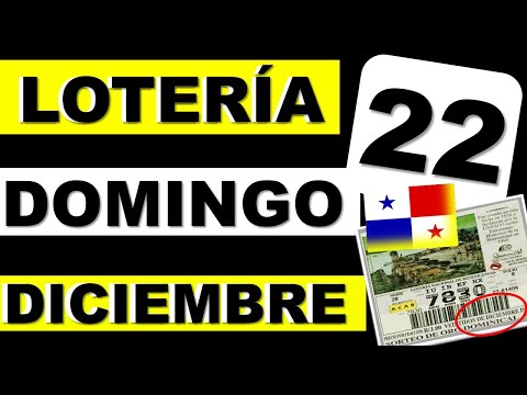 Loteria Domingo 22 de Diciembre 2024 Loteria Nacional de Panama Resultados Sorteo Dominical de Hoy