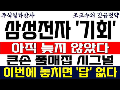 <strong>큰손</strong> 풀매집 시그널! 이번에 놓치면 '답' 없다