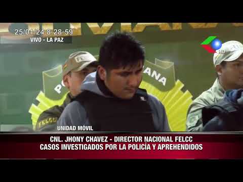 CNL. JHONY CHAVEZ - DIRECTOR NACIONAL FELCCCASOS INVESTIGADOS POR LA POLICIA Y APREHENDIDOS