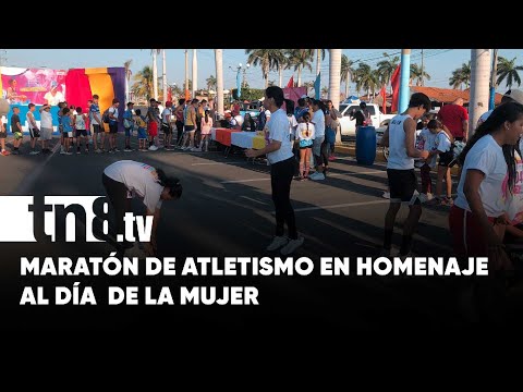 Maratón de atletismo en homenaje al día internacional de la mujer - Nicaragua