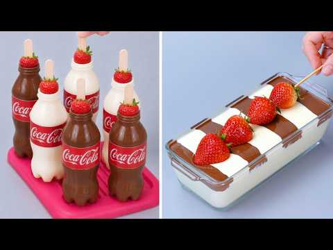 🍫So Tasty Dark & White Chocolate Cake With Milk Cream Recipes | Sweet Chocolate Cake For Party #1