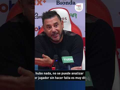 Antonio Mohamed tras la expulsión de Huerta: Nos echan a nuestro mejor jugador y es muy difícil