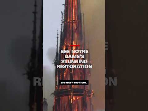 Watch: Notre Dame restoration nearly complete #cnn #news #notredame #france