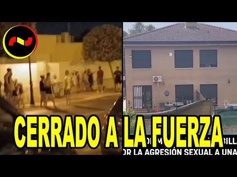 Vecinos CIERRAN UN CENTRO DE MENAS a la fuerza en Villalbilla (Madrid)