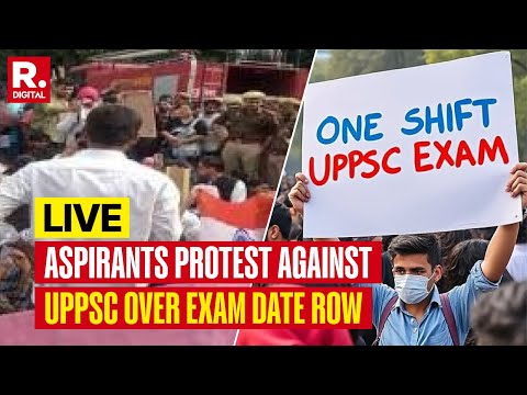 Aspirants Protest Against UPPSC Over Exam Date Row In Prayagraj, Uttar Pradesh