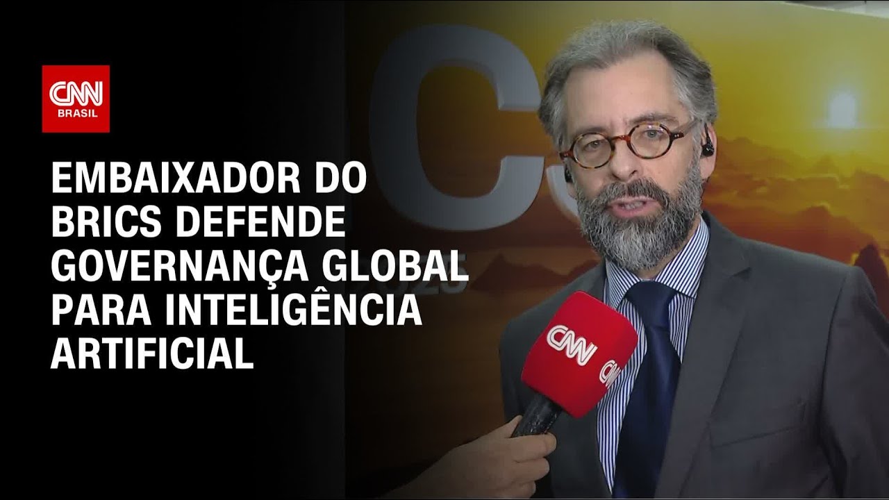 É preciso criar governança global para colher os frutos da IA diz embaixador do Brics | CNN 360º