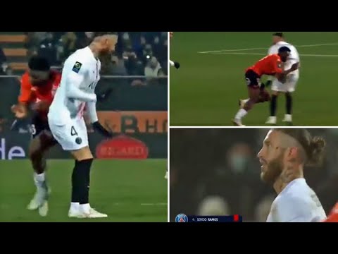 Sergio Ramos, dos partidos de Ligue 1, 130 minutos... y primera roja en Francia