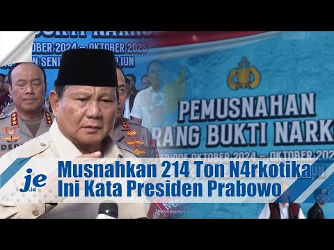 Keterangan Presiden Prabowo Usai Musnahkan Barang Bukti Nark0tika di Mabes Polri