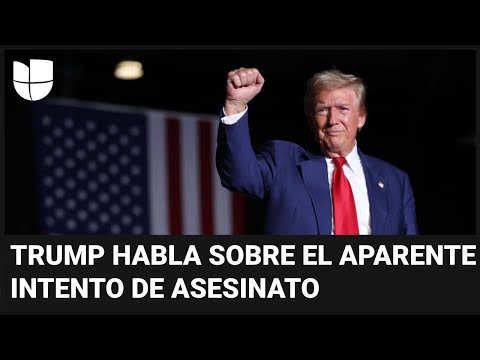 Trump habla del aparente intento de asesinato en su contra: “El agente comenzó a disparar”