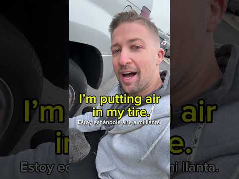 “Poner aire en la llanta”  en inglés 🛞