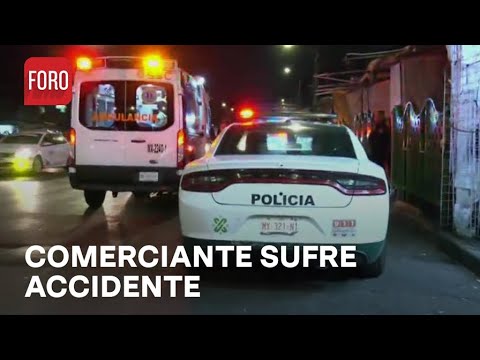Comerciante se lesiona en La Merced, CDMX - Las Noticias