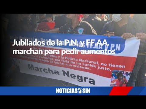 #EmisionEstelarSIN: Jubilados de la P.N. y FF.AA.  marchan para pedir aumentos