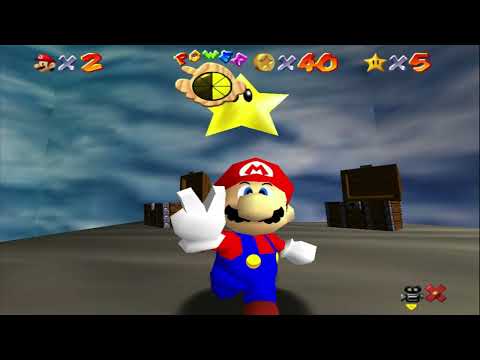Super Mario 64 HD Remastered: Course 3 - Jolly Roger Bay & Cool, Cool Mountain Walkthrough