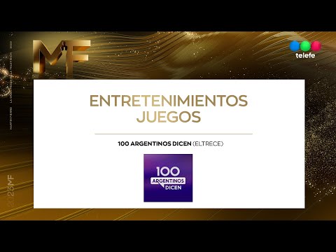 Ganador en categoría entretenimientos juegos: 100 argentinos dicen - Martín Fierro 2023