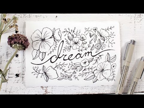 How to Draw Flowers & Hand Letter | Basic Tips!