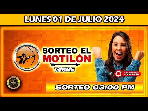 Resultado MOTILON TARDE del LUNES 01 DE JULIO del 2024 #chance #motilón
