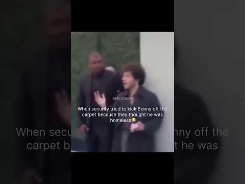 they thought he was homeless😭 #selenagomez #bennyblanco