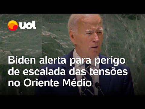 Biden alerta para perigo de escalada das tensões no Oriente Médio