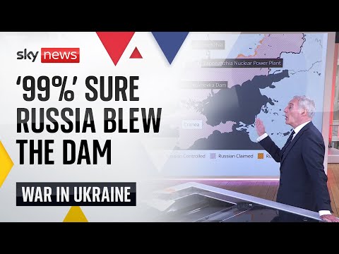 Ukraine War: '99% sure' it was the Russians who blew the dam - Military analyst