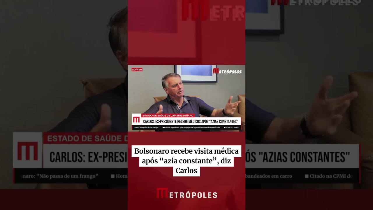 Bolsonaro recebe visita médica após “azia constante”, diz Carlos