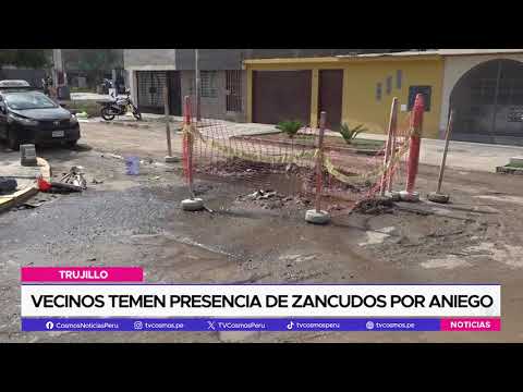 Trujillo: Vecinos temen presencia de zancudos por aniego
