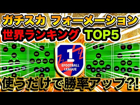 【勝率アップ?!】変則フォーメーション多数！世界ランキングトップ5が実際に使っているガチスカ＆フォーメーション使えば勝てる説【イーフト / efootball 2025 アプリ】