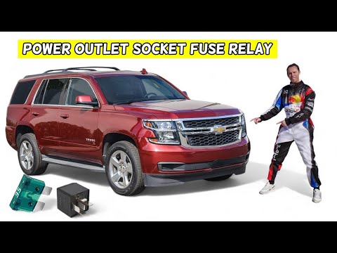 CHEVROLET TAHOE SUBURBAN POWER OUTLET SOCKET FUSE RELAY LOCATION REPLACEMENT 2015 2016 2017 2018 201