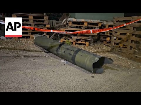 Part of an intercepted rocket launched from Lebanon falls in Nazareth