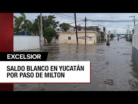 Saldo blanco en Yucatán por el huracán Milton