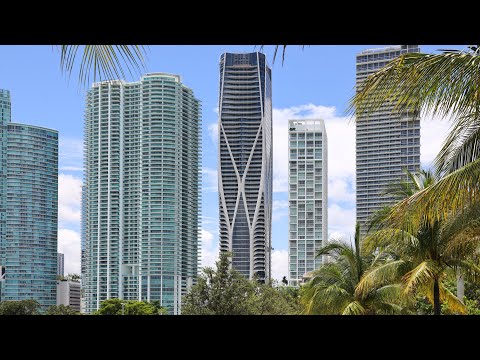 Zaha Hadid's One Thousand Museum in Miami features rooftop helipad and aquatic center