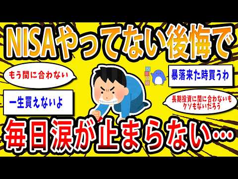 【2chお金の話題】NISAやってないワイ、もう間に合わないと毎日涙が止まらない…【2ch有益スレ】
